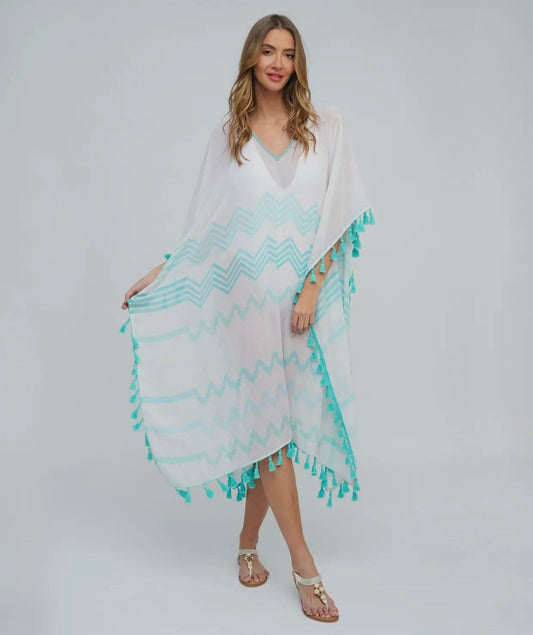 Kyana Maxi Coverup - Turquoise