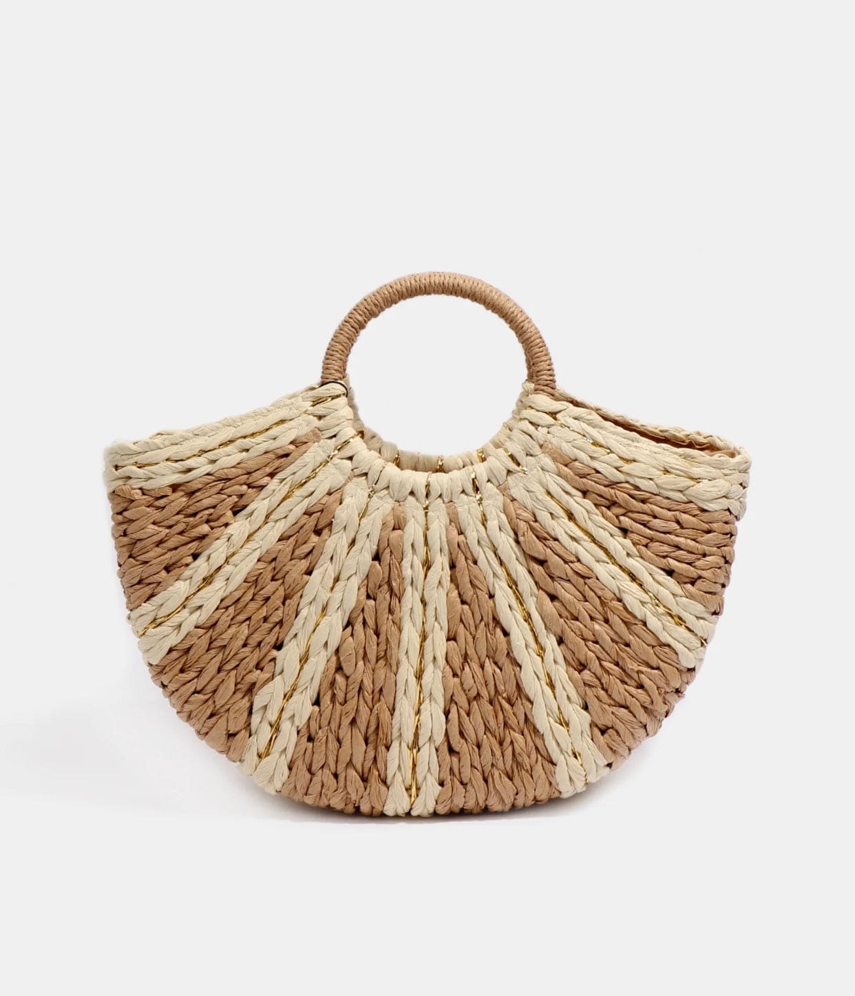 Monaco Bag - Natural/Gold