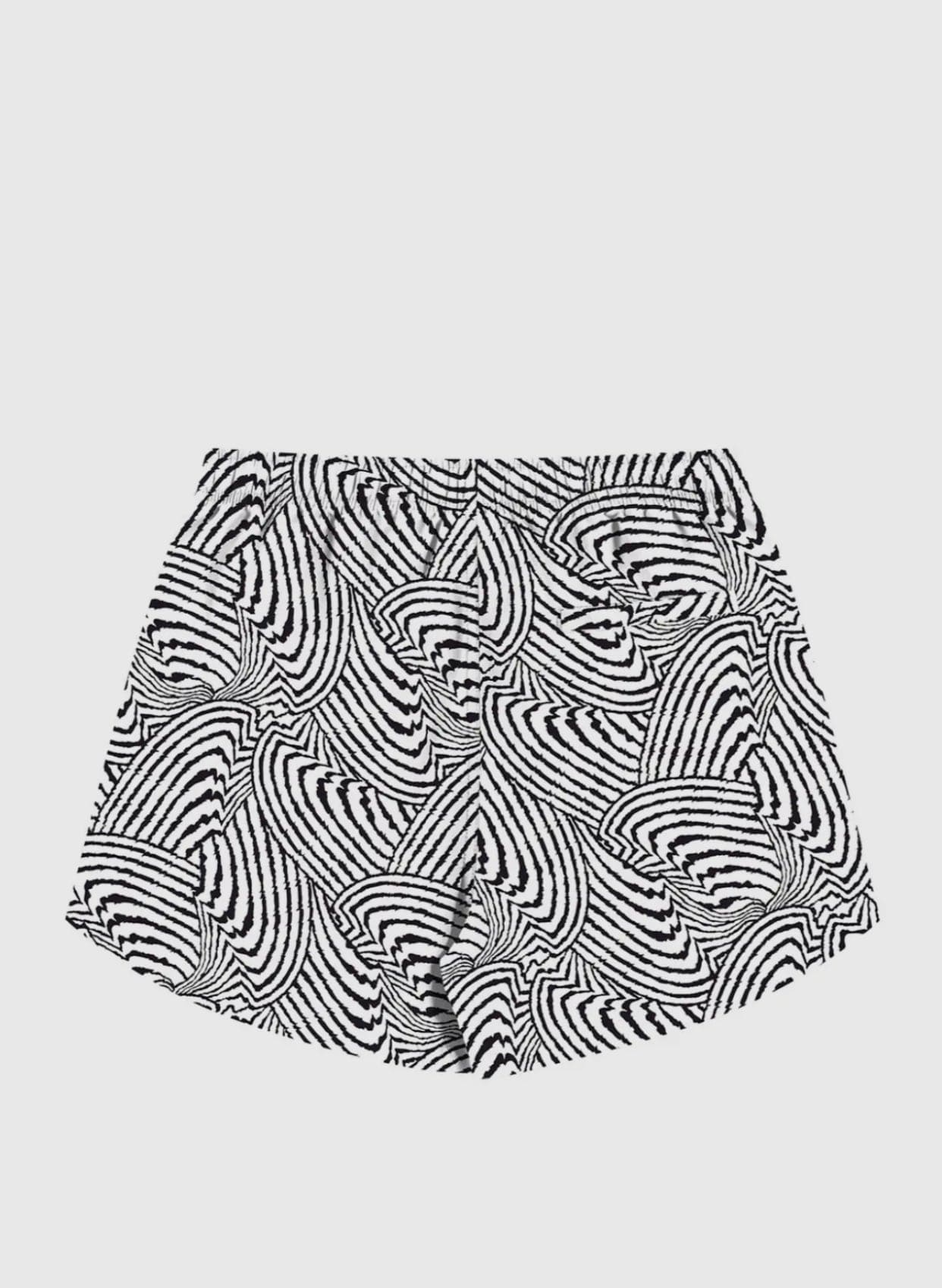 Zebra Stripes Swim Shorts